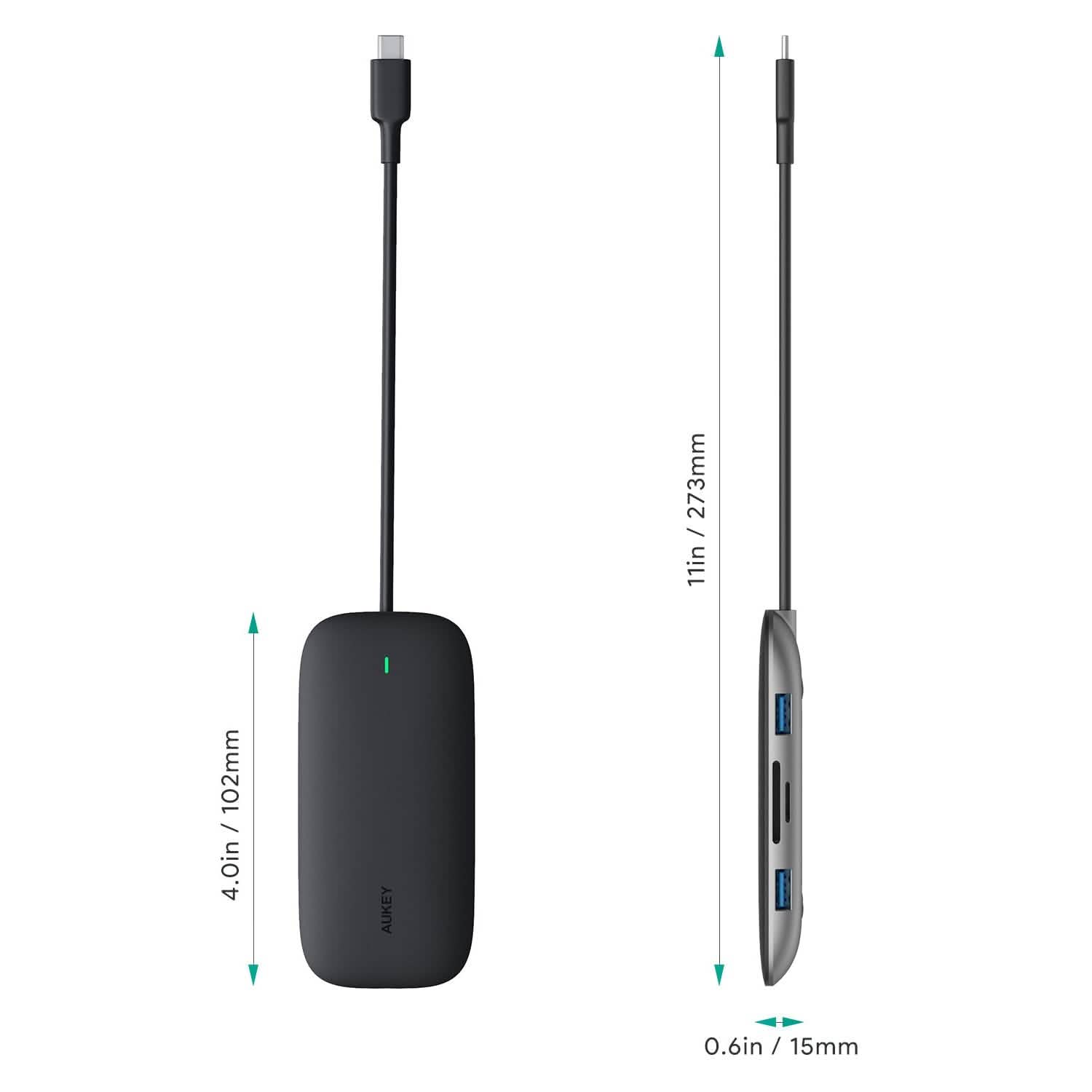 AUKEY CBC71 8 in 1 USB C Hub with Ethernet Port