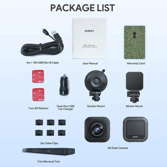 AUKEY Dash Cam 4K DRS1