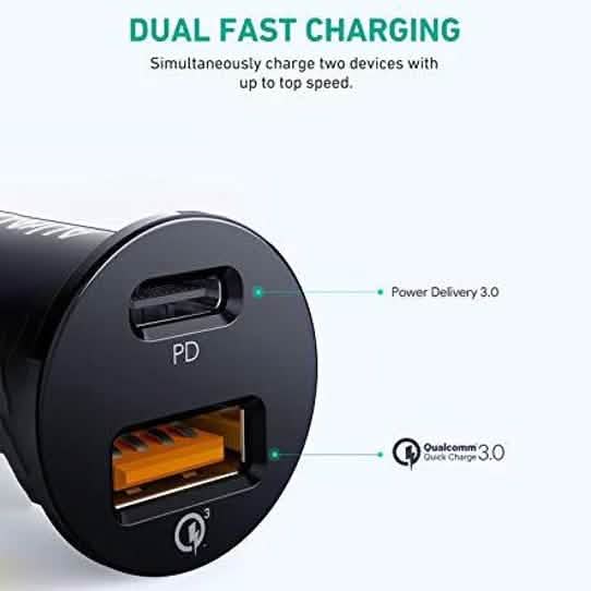 AUKEY USB C Car Charger
