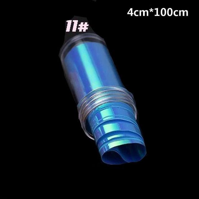 Aurora Nails Glass Foil Film Sticker Cellophane Paper Korean Nail Trend Design Ice Cube Manicure Accessories Heart Nail Art Stickers Glitter Decals Decoration Stickers Glitter Decals Love Nail Sequins Laser Heart Nail Supplies Sparkle Nail