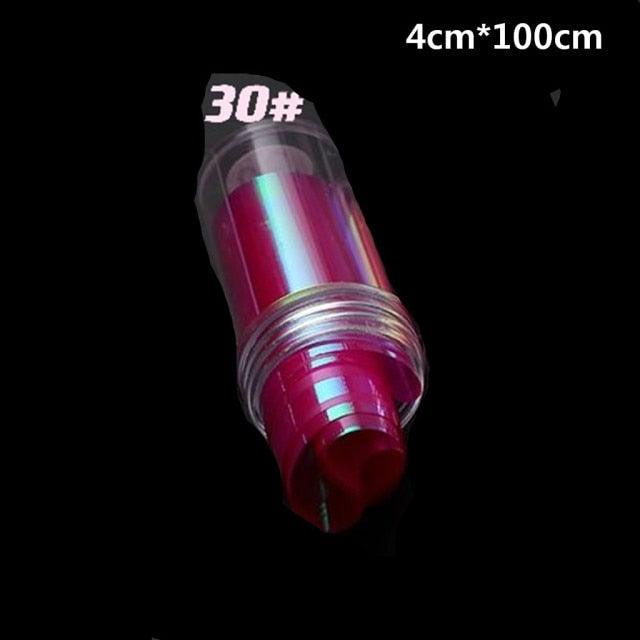 Aurora Nails Glass Foil Film Sticker Cellophane Paper Korean Nail Trend Design Ice Cube Manicure Accessories Heart Nail Art Stickers Glitter Decals Decoration Stickers Glitter Decals Love Nail Sequins Laser Heart Nail Supplies Sparkle Nail