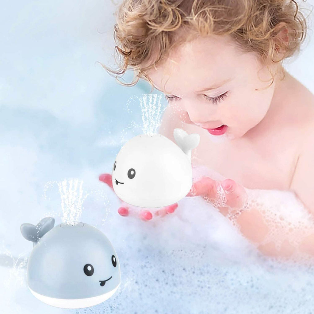 Auto Spray Water Whale Toy With Seven Kinds Of Flashing Light For Toddlers