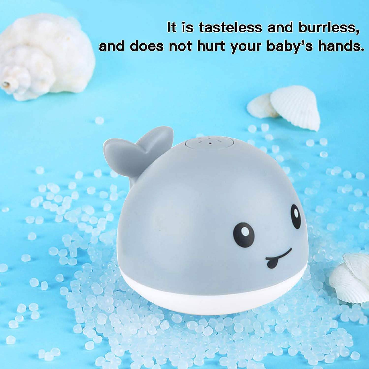 Auto Spray Water Whale Toy With Seven Kinds Of Flashing Light For Toddlers