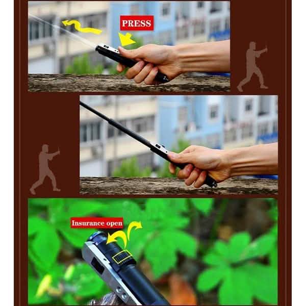 Automatic Spring Crowbar Car Self-defense Weapon