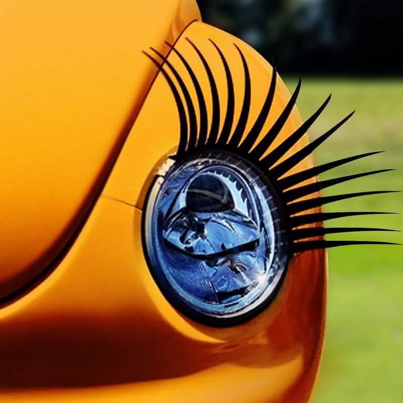 Automotive Headlamp Car Eyelash Decals