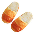Autumn Winter Home Slippers Warm Home Shoes Look Bread Bun Plush Cotton Indoor Slipper For Women Comfort Slip On Memory Foam Slippers Fur Slip-On House Shoes