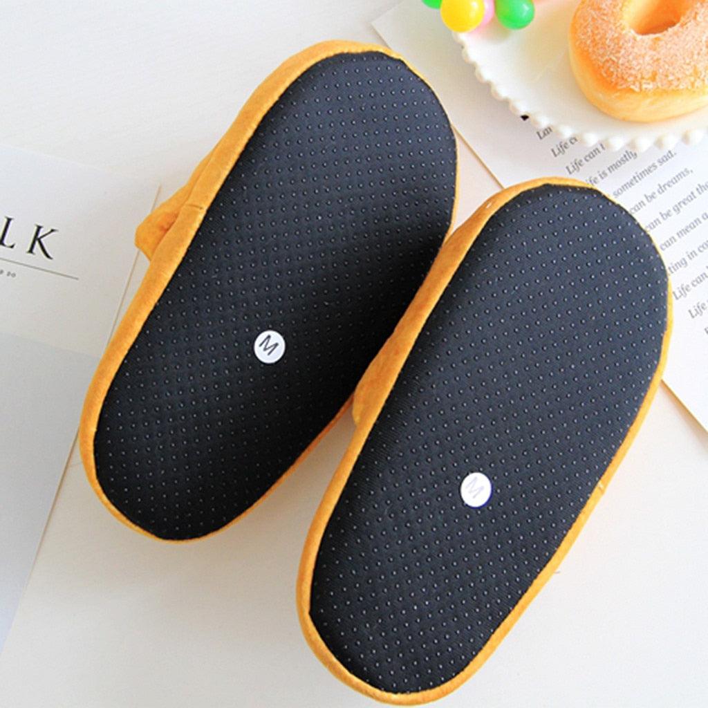 Autumn Winter Home Slippers Warm Home Shoes Look Bread Bun Plush Cotton Indoor Slipper For Women Comfort Slip On Memory Foam Slippers Fur Slip-On House Shoes