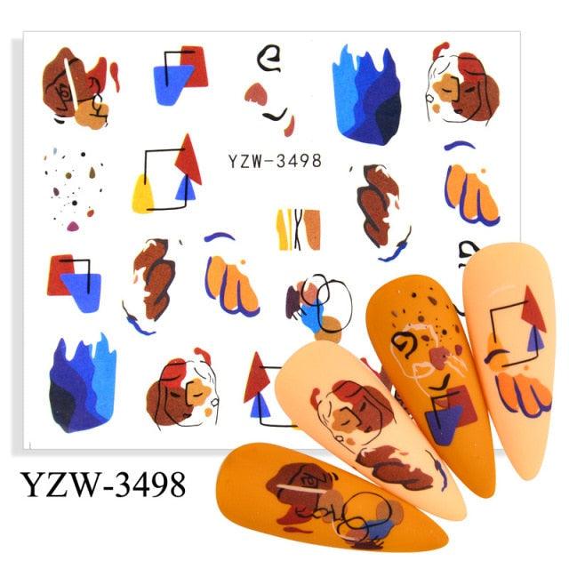 Avocado Fruit Transfer Nail Stickers Charms Winter Water Sticker For Nails Sliders Character Image Tattoo Decal Decoration Cute Summer Nail Art Stickers Summer Fruit Stickers on Nails Unicorn Banana Cherry Avocado Dog Strawberry Nail Art Decals