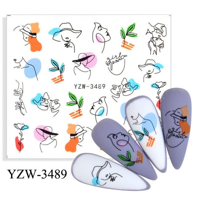 Avocado Fruit Transfer Nail Stickers Charms Winter Water Sticker For Nails Sliders Character Image Tattoo Decal Decoration Cute Summer Nail Art Stickers Summer Fruit Stickers on Nails Unicorn Banana Cherry Avocado Dog Strawberry Nail Art Decals
