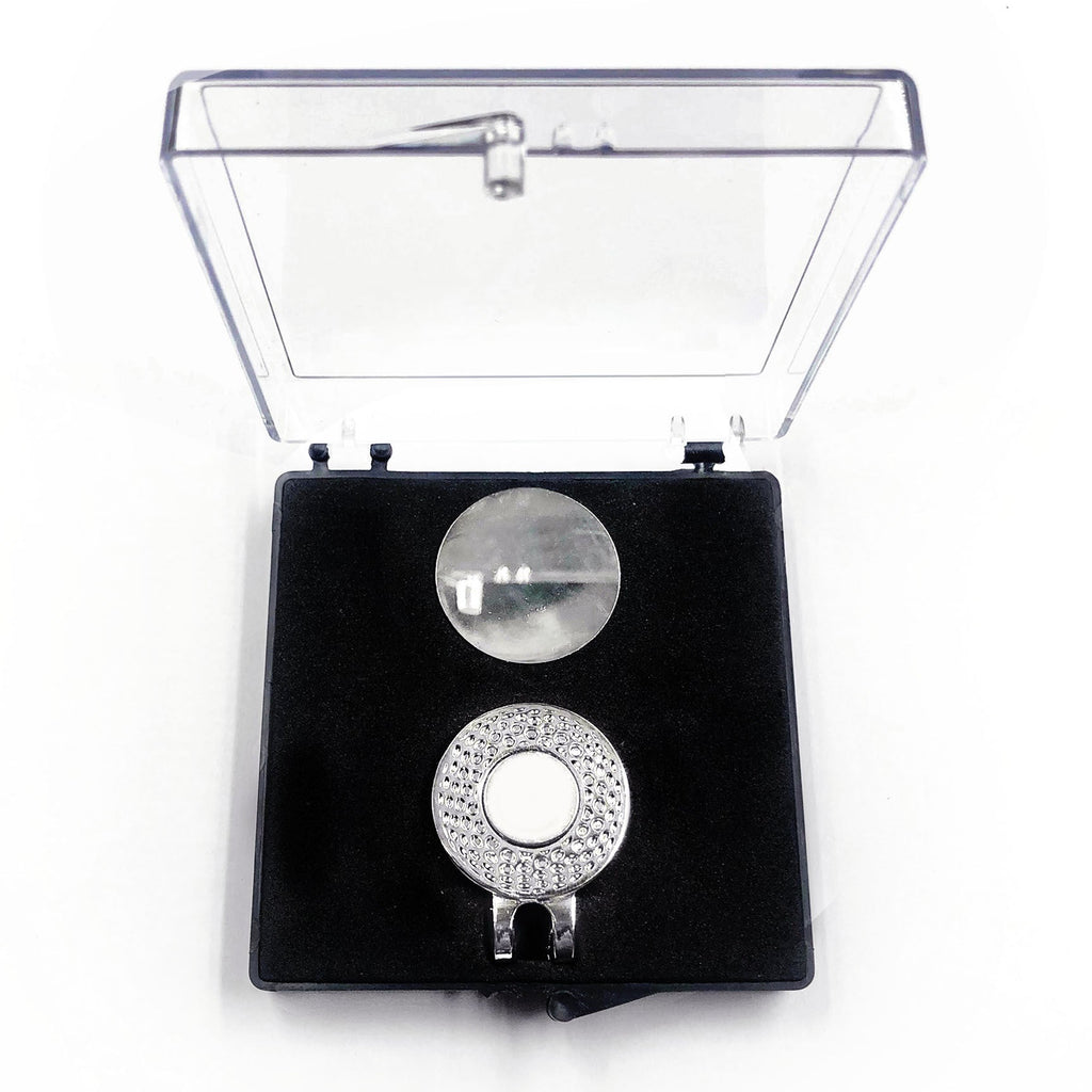 Acrylic Transparent Mark Coin Fork Cap Clip Set Gift Box