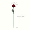 1pc Artificial Flower, Living Room Decoration, Table Rose, Single Bouquet, Wedding Fake Flower, Dried Flower Ornament, High-End Floral Arrangement Decor