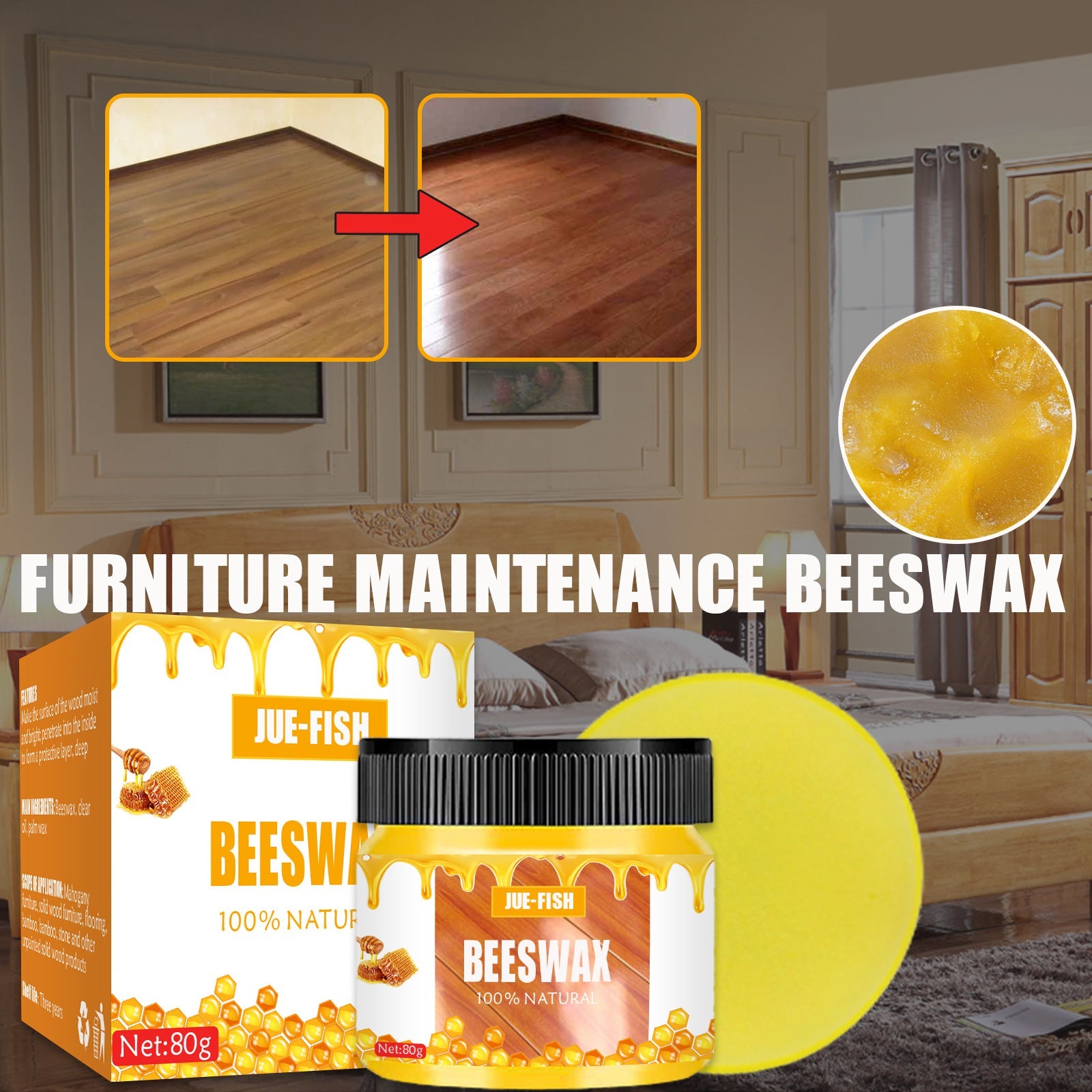 Furniture Care Wood Polishing Natural Beeswax