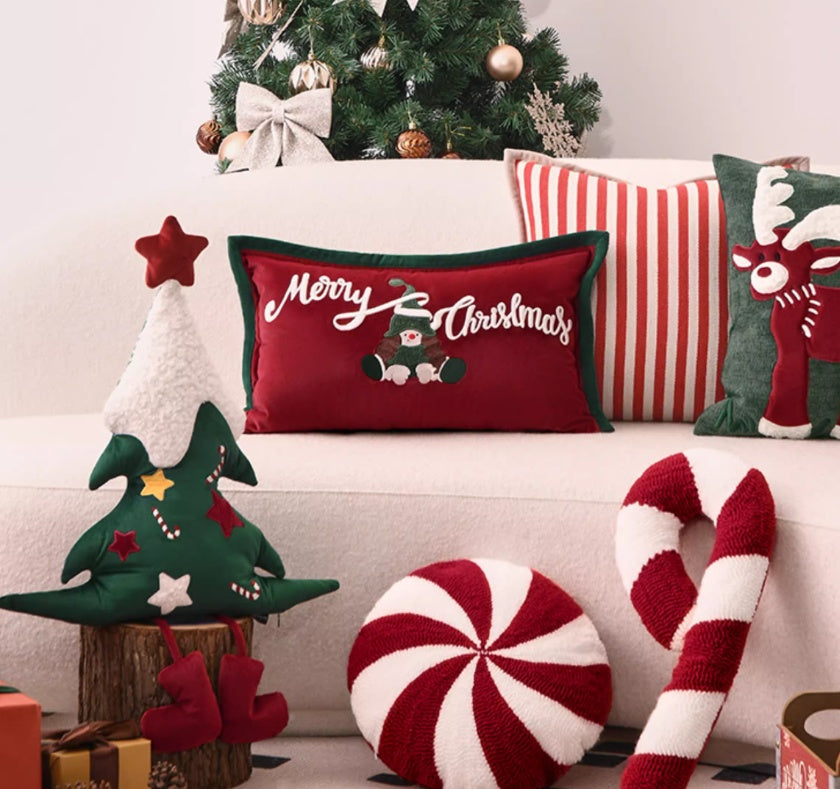 Christmas Tree Pillow Special-shaped Sofa Living Room Atmosphere New Year