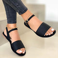 Women's Plus Size Buckle Casual Sandals