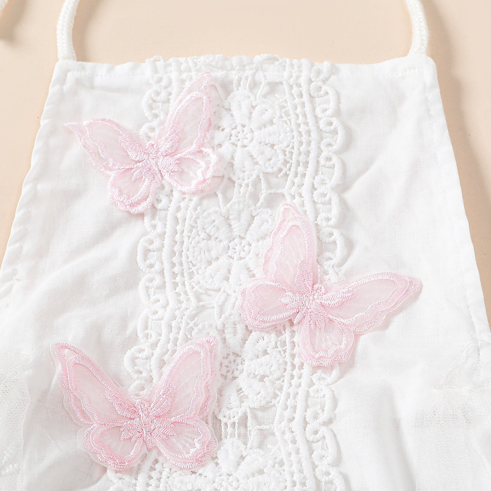 Girls' Butterfly Lace Yarn Princess Dress Headdress