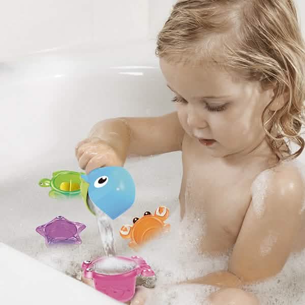 Baby Bath Toys DIY Marble Race Run Assembling Track