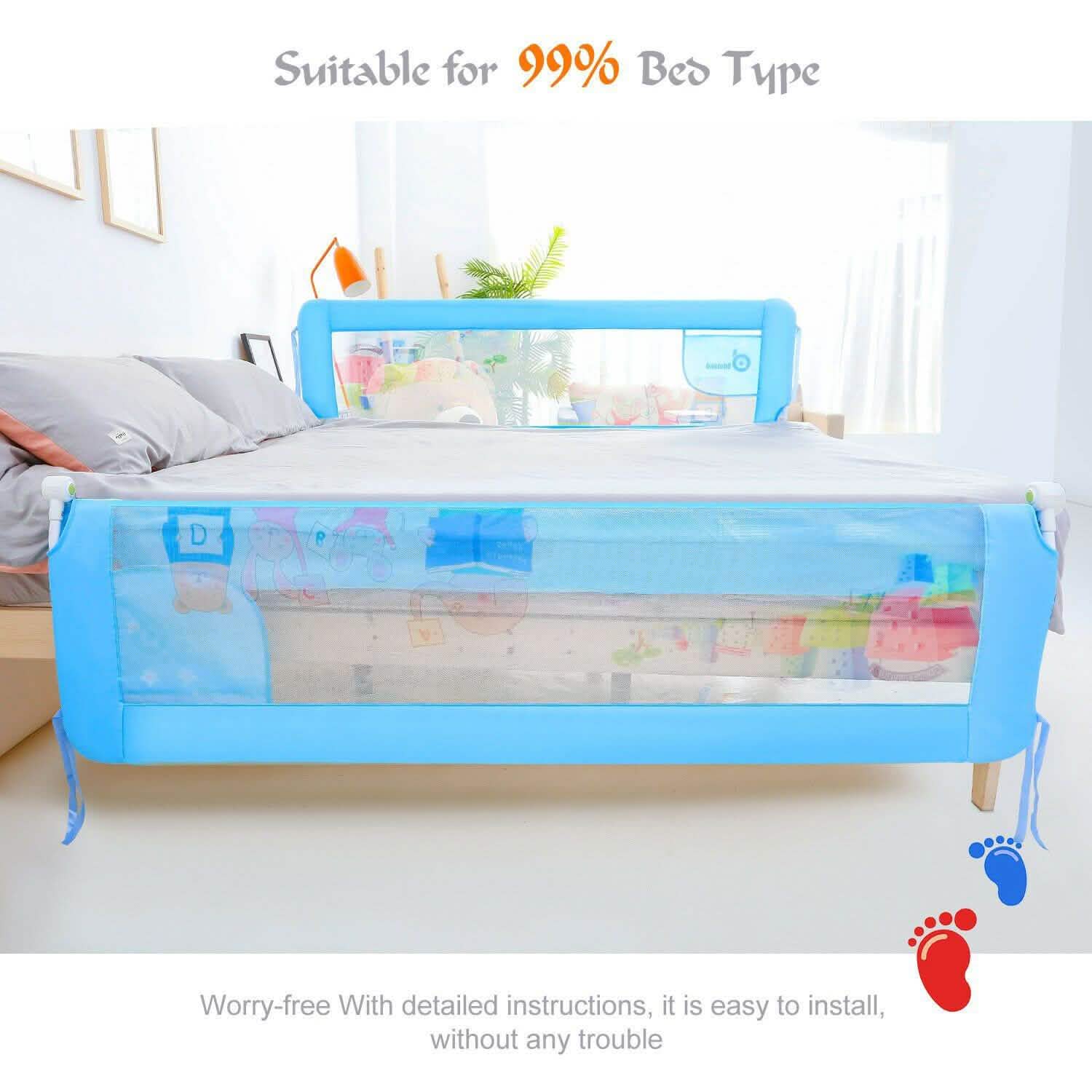 Baby Child Toddler Safety Bed Rail Anti Falling Bed Guard