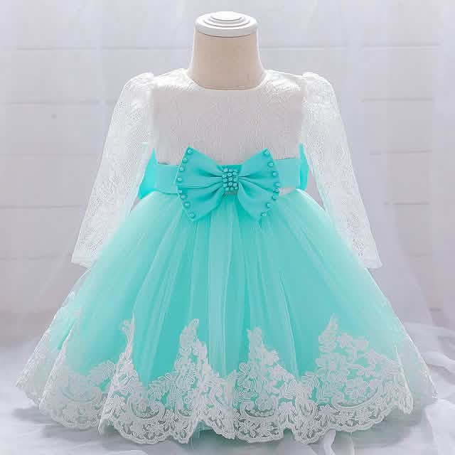 Baby Girls' Basic Christening Floral Dress