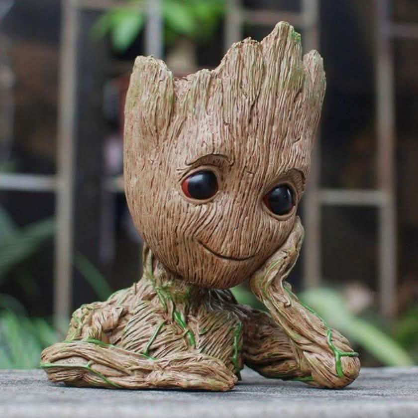 Baby Groot Figure Flowerpot Decor