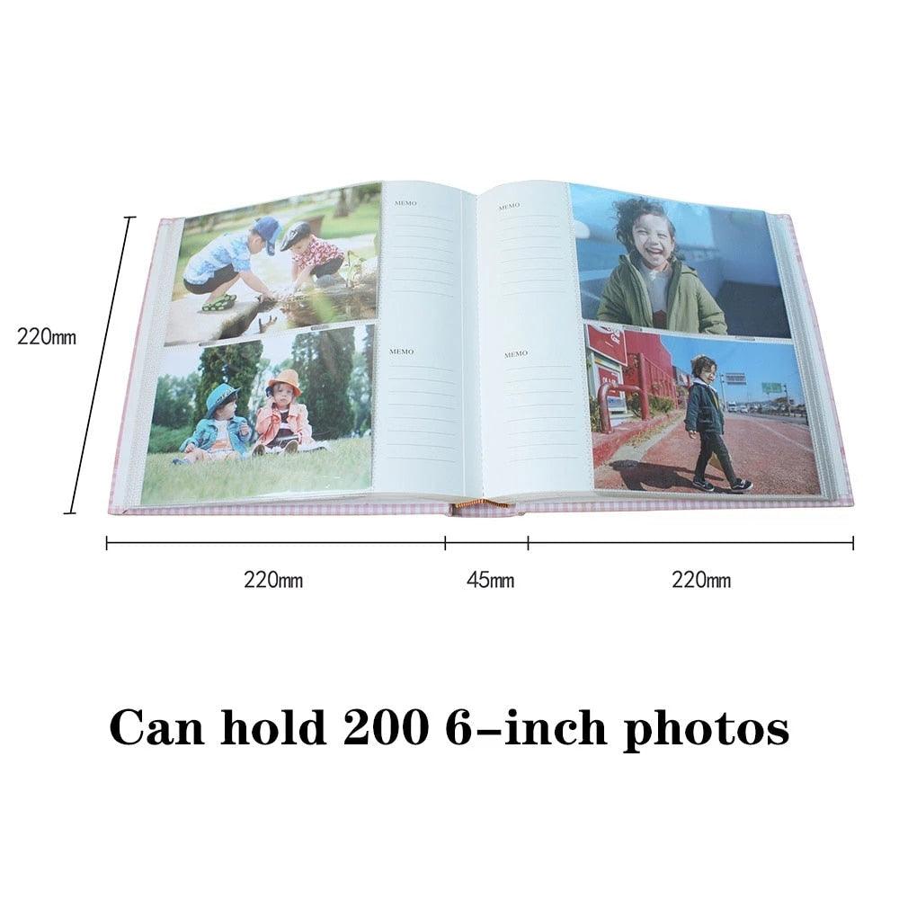 Baby Growth Commemorative Album Kindergarten Graduation Gift Postcard Storage Birthday 6-inch Photo Album 200 Sheets  Home Decor House Decoration DIY Memorable Gifts For Loved Ones