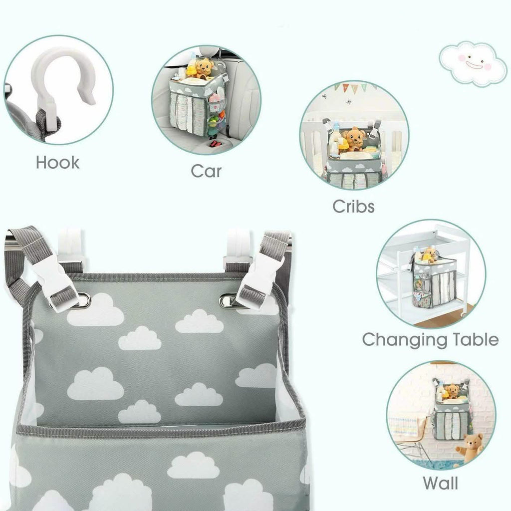 Baby Hanging Storage Caddy Crib Organizer