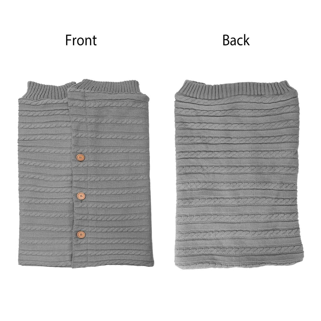Baby Knit Swaddle Blanket Wrap with Buttons
