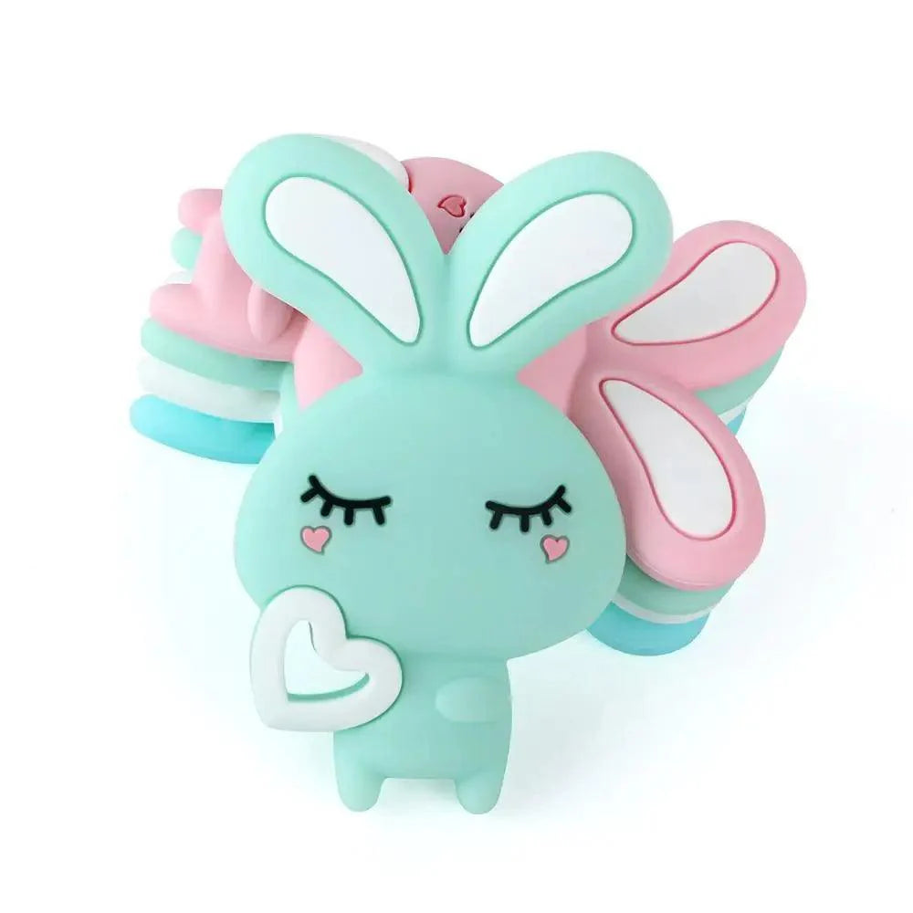 Baby Silicone Teethers BPA Free Teething Toy Animals Koala Bear Dog Teether Silicone Beads