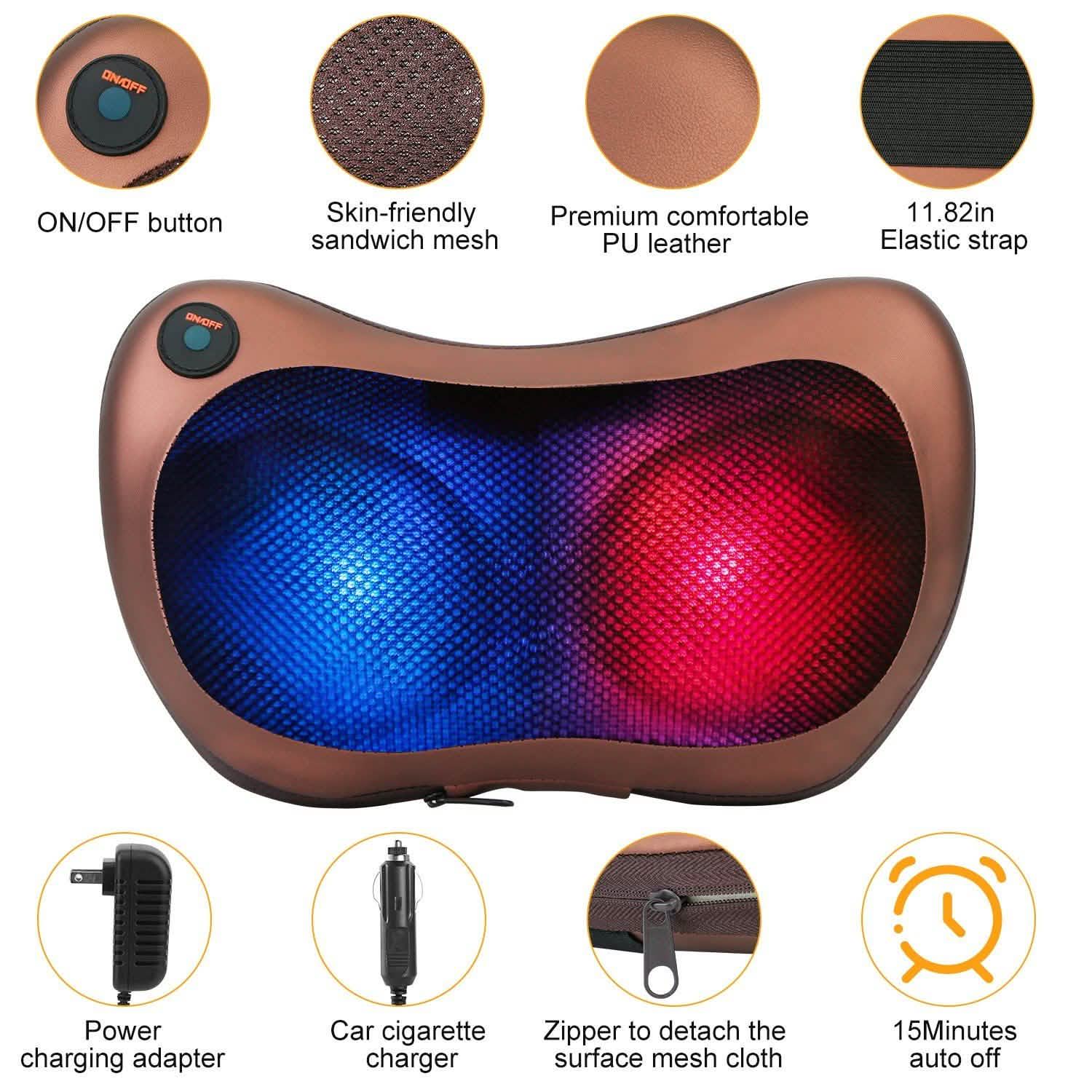 Back Neck and Shoulder Massage Pillow