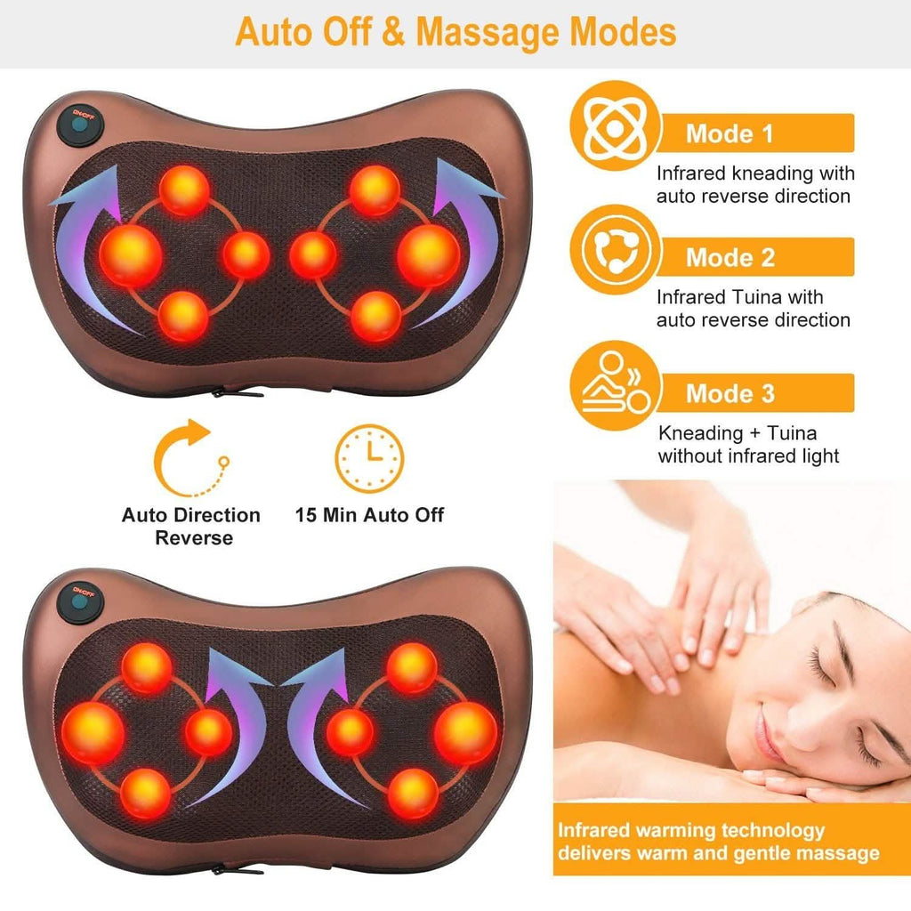 Back Neck and Shoulder Massage Pillow