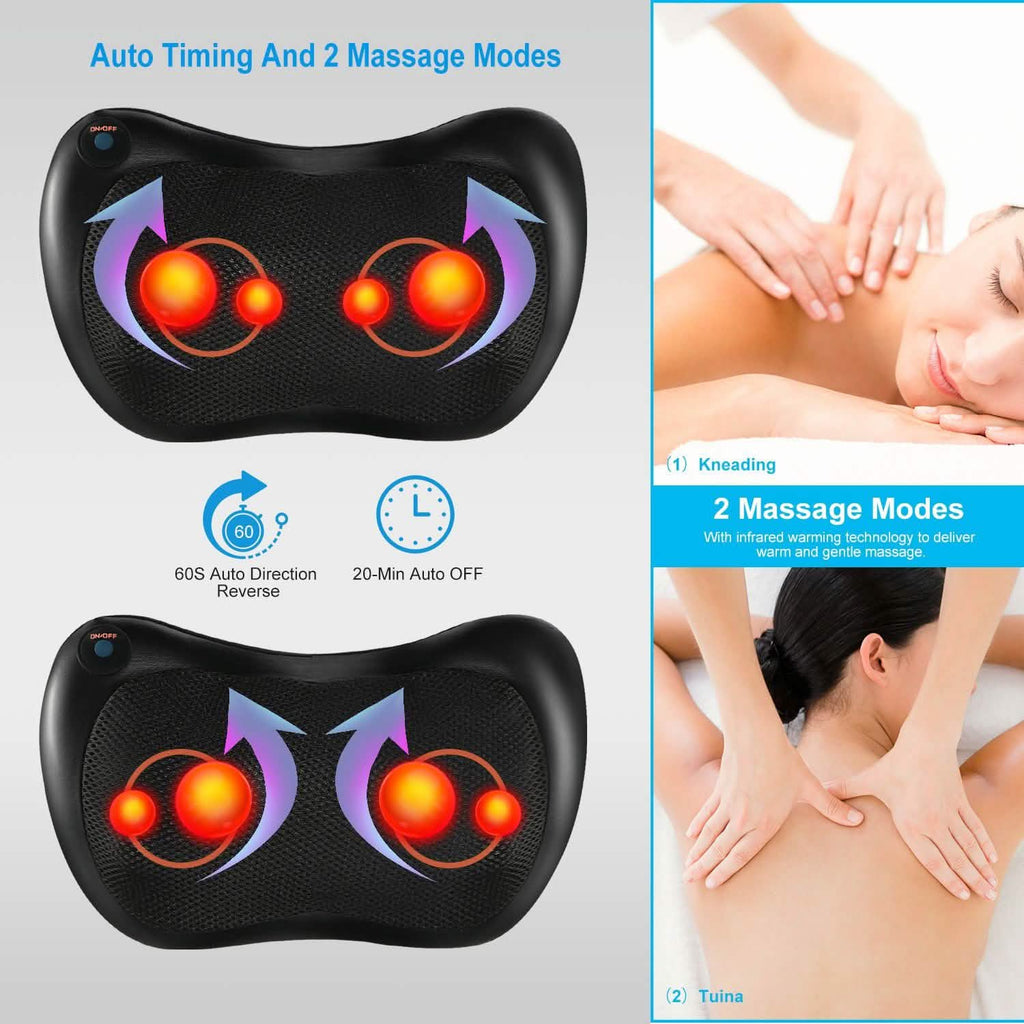 Back Neck Massage Pillow Kneading Massager