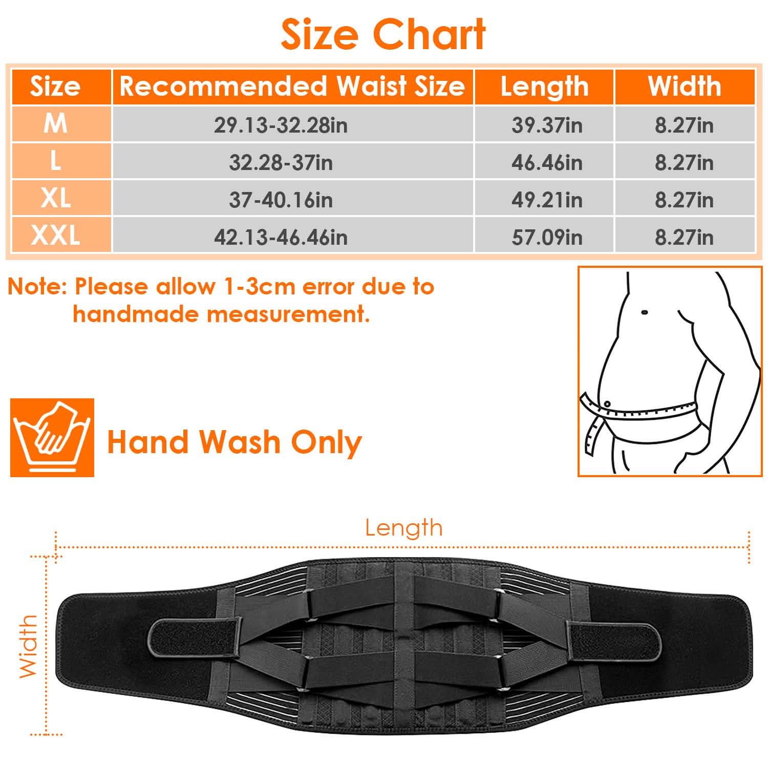 Back Support Brace Breathable Mesh Lumbar Support Belt