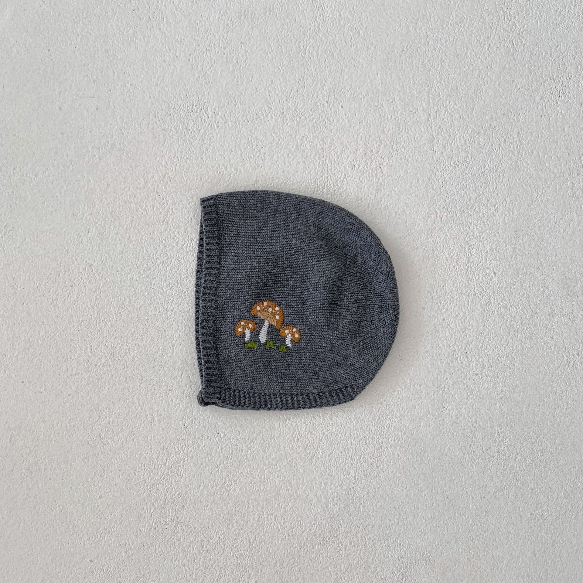 Baby Boys And Girls Mushroom Embroidered Romper Embroidered Hat