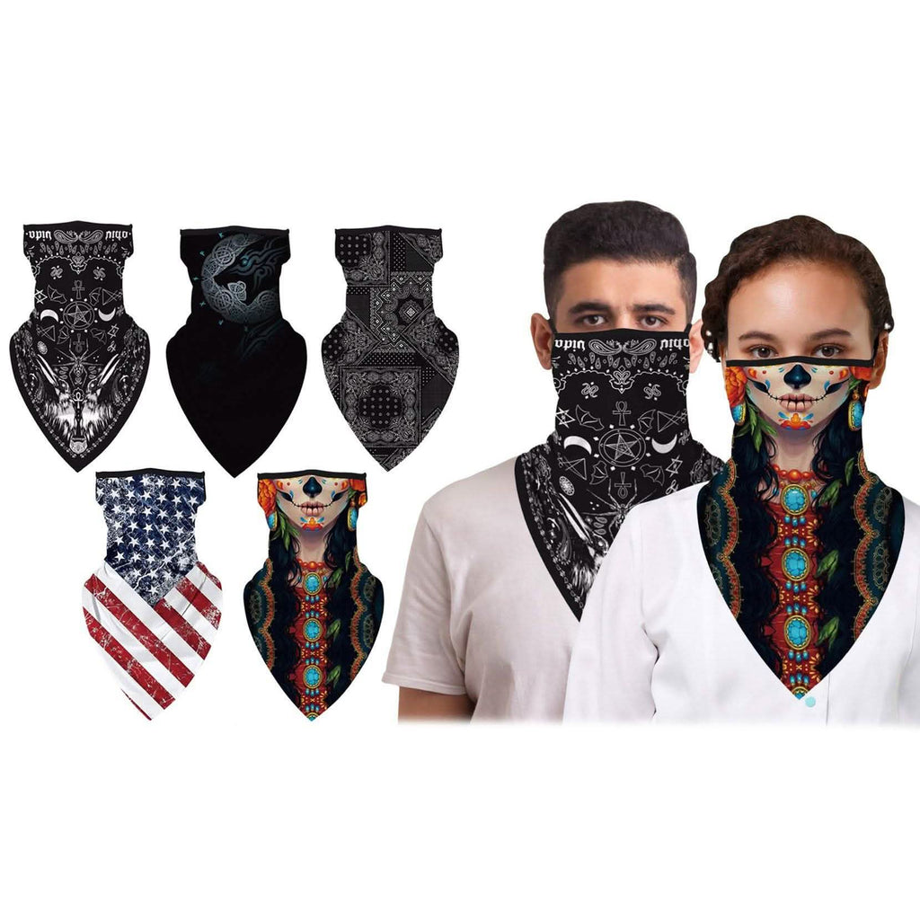 Balaclava Face Mask Neck Gaiter with Earloop for Men and Women