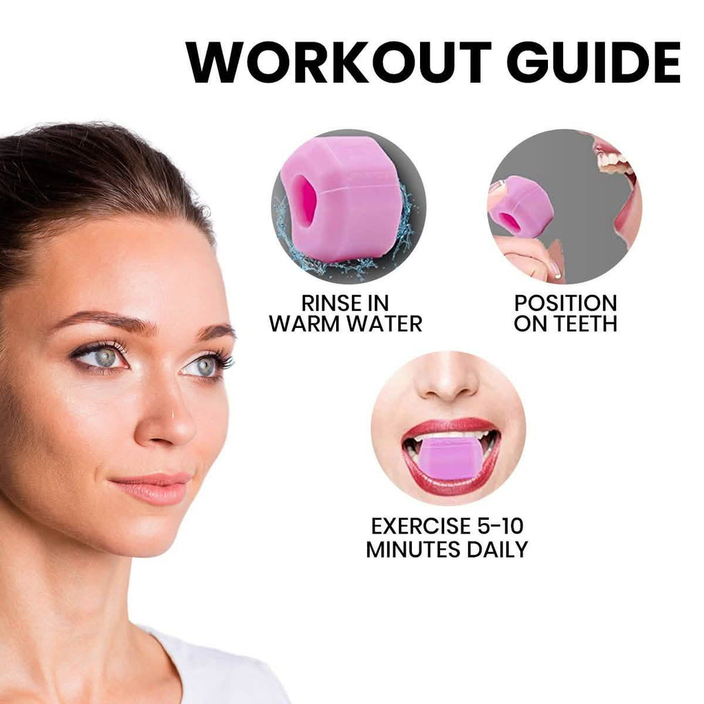 Ball Faced Jaw, Face And Neck Excercizer And Jawline Shaper Enhancer