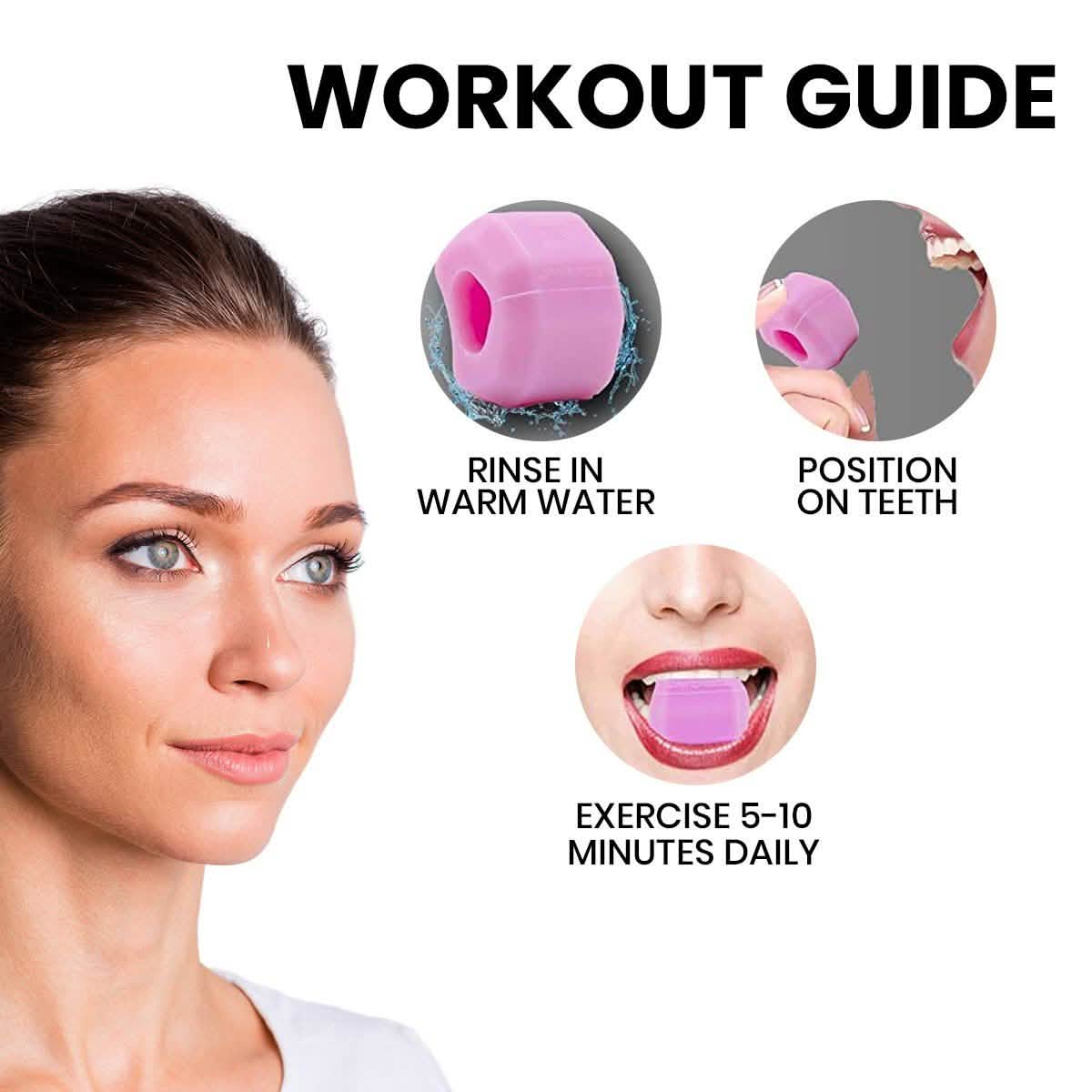 Ball Faced Jaw, Face And Neck Excercizer And Jawline Shaper Enhancer