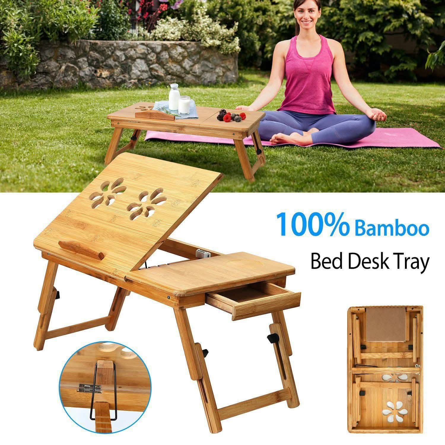 Bamboo Breakfast Serving Laptop Desk
