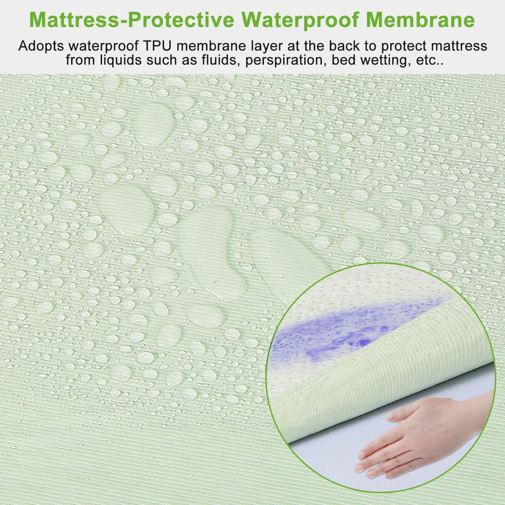 Bamboo Mattress Protector Hypoallergenic Waterproof Mattress Pad Cover