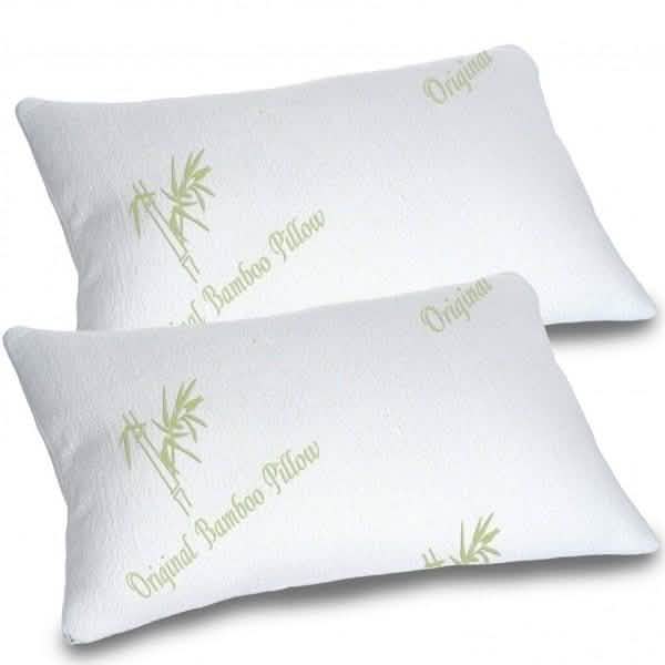 Bamboo Memory Foam Hypoallergenic Pillow - Assorted Sizes