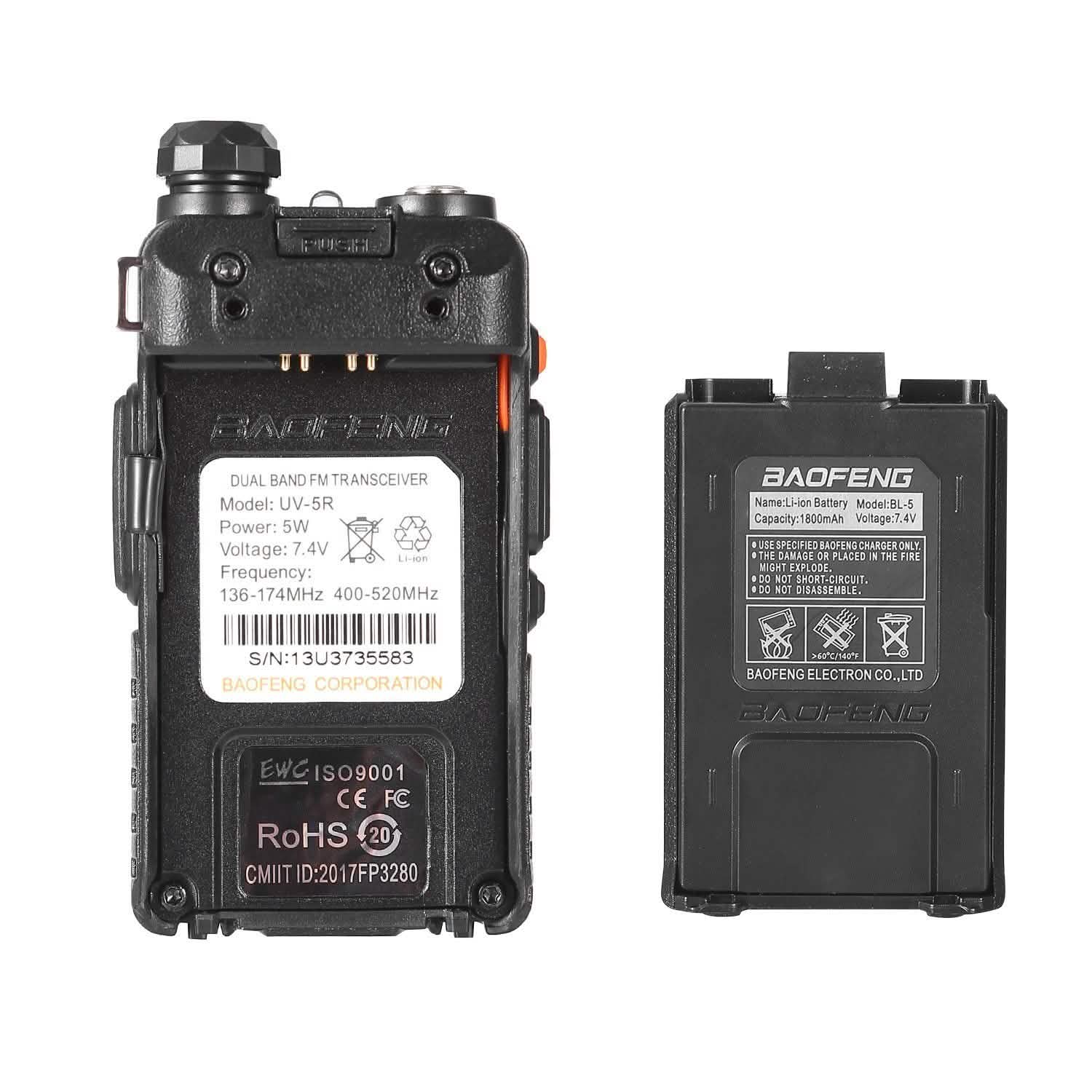 BaoFeng UV-5R 5W Walkie Talkie