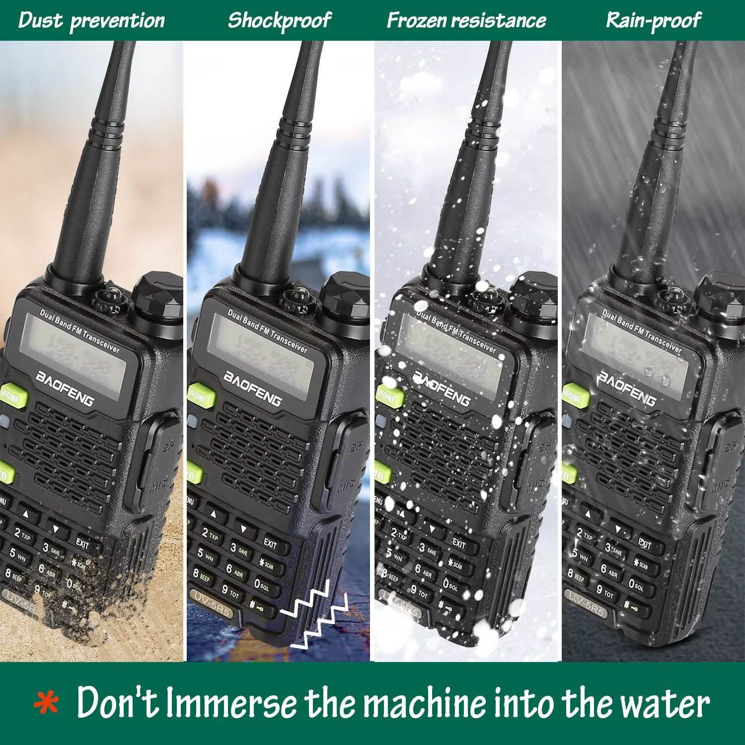 BAOFENG UV-5R5 VHF/UHF Dual Band Two Way Ham Radio Transceiver Walkie Talkie