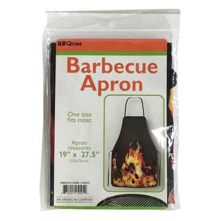Barbecue Apron with Flame Design