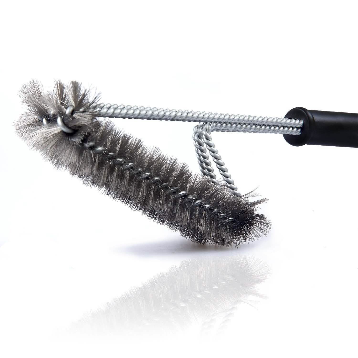Barbestar 18" 3 in 1 Safe Barbecue Grill Brush Wire Bristles