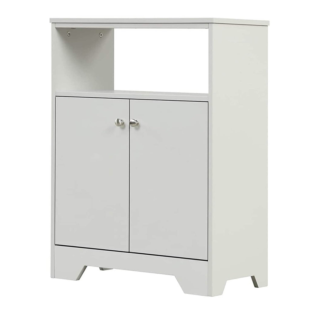Bathroom Storage Cabinet with Two Doors and Adjustable Shelves