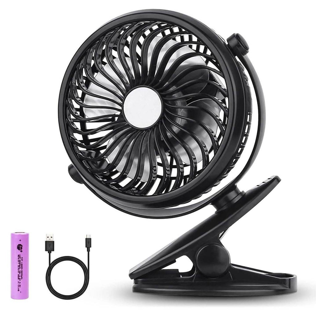 Battery Operated Clip on Mini Desk Fan