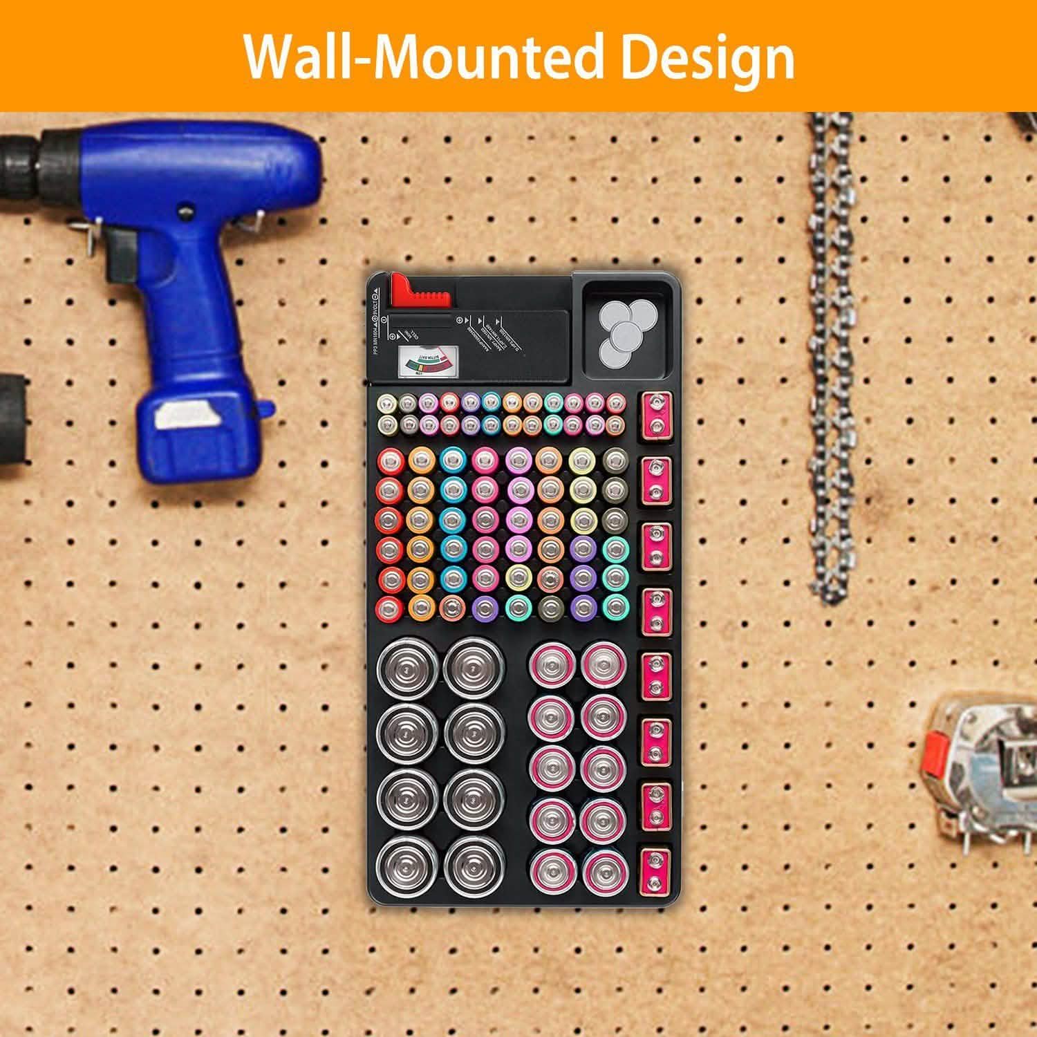 Battery Organizer Storage Case