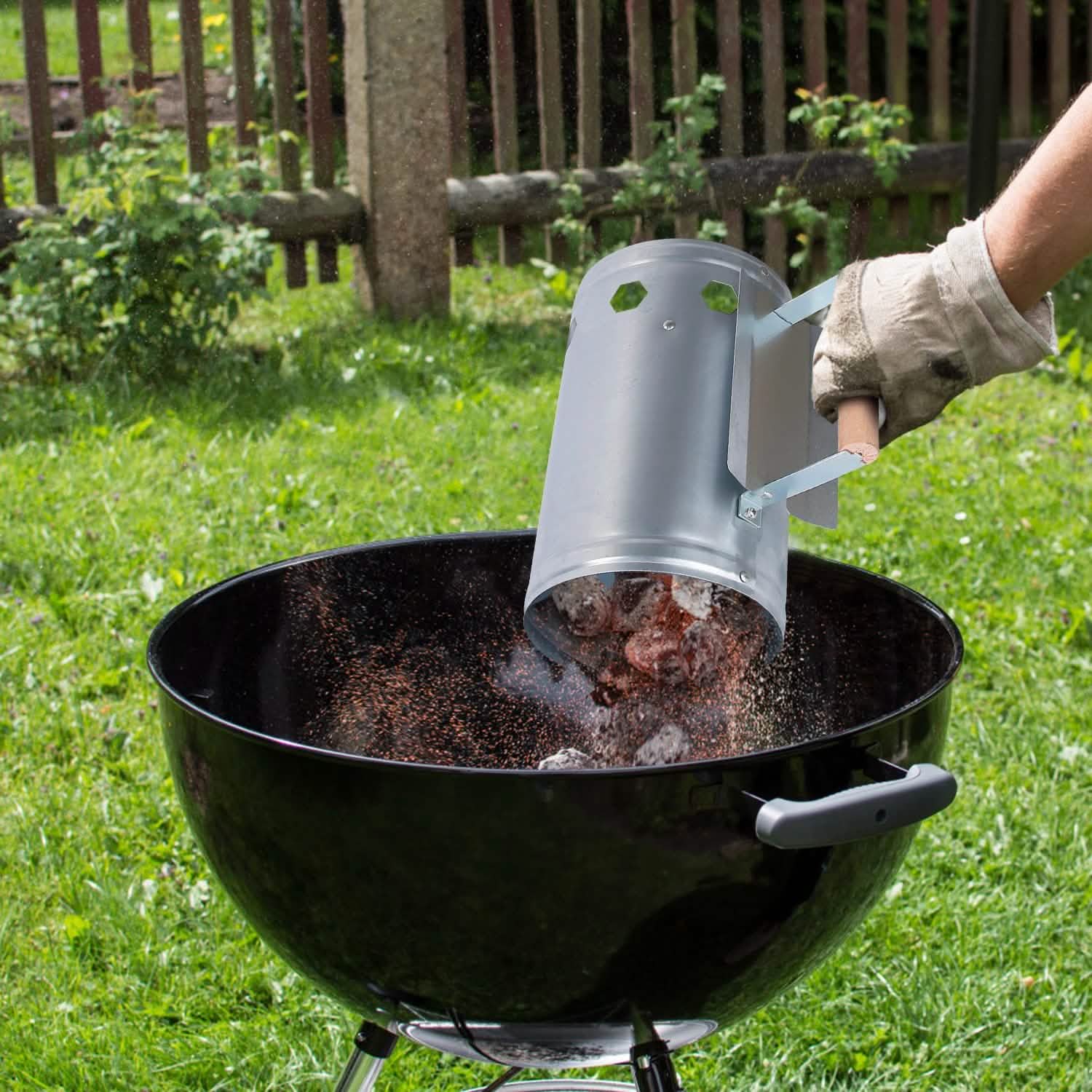 BBQ Charcoal Chimney Can Grill Lighter