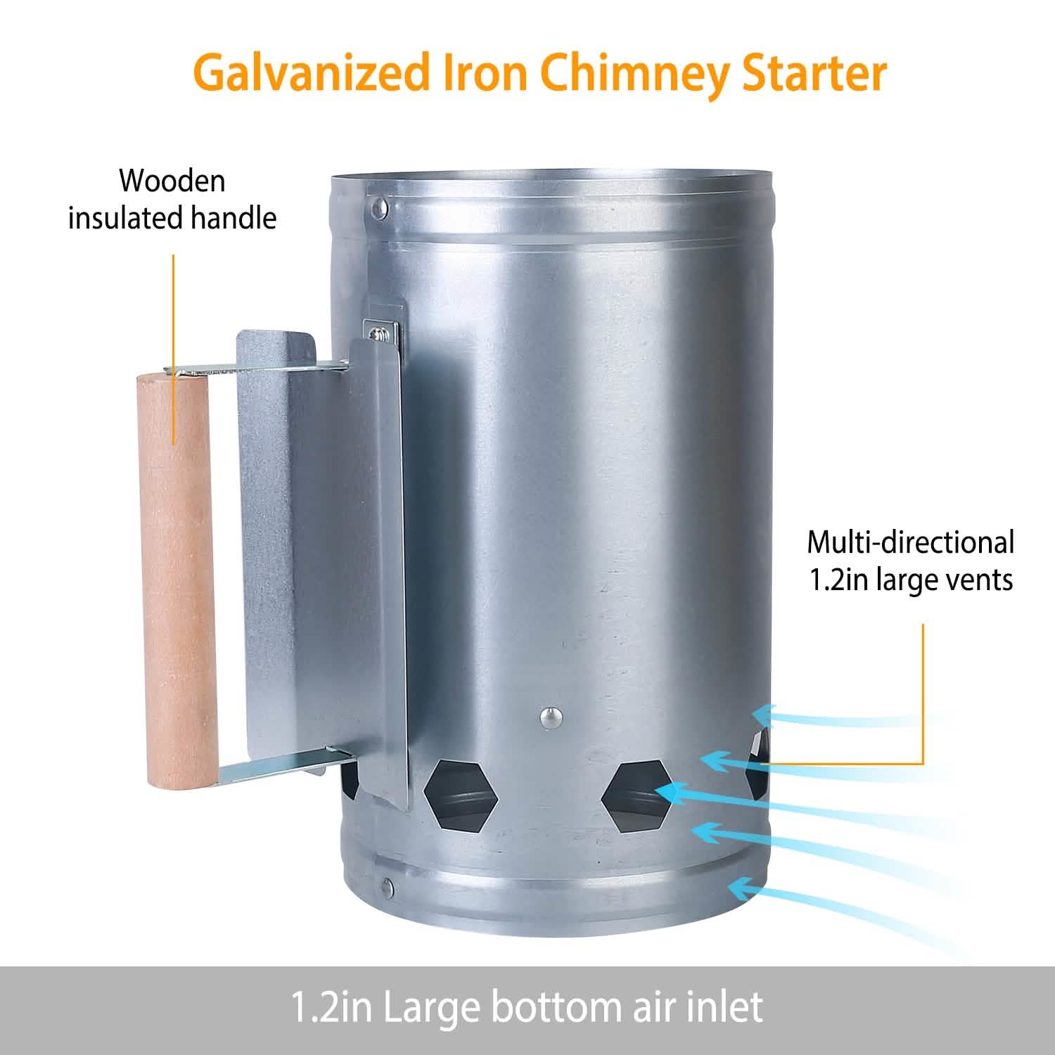 BBQ Charcoal Chimney Can Grill Lighter
