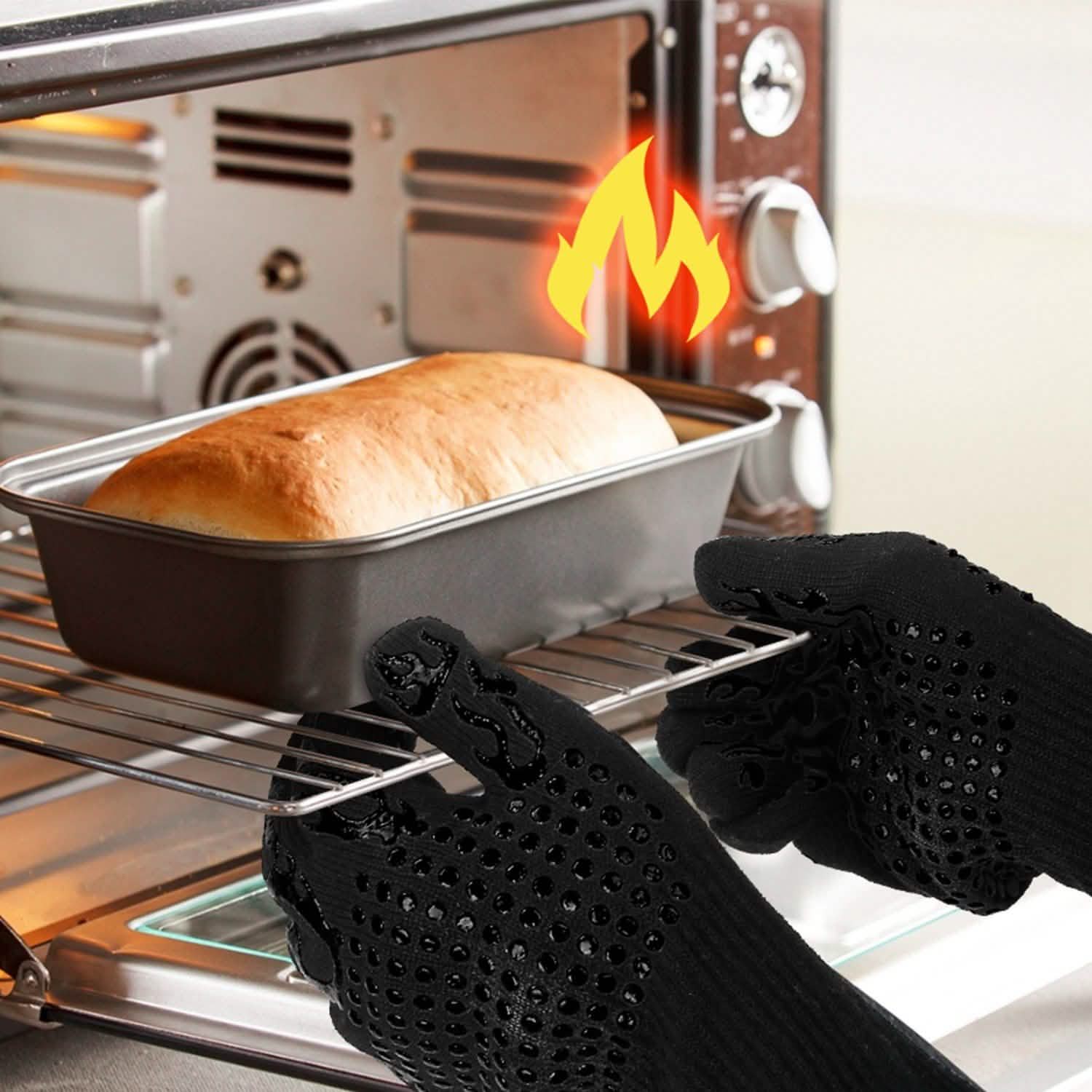 BBQ Gloves 1472¬∞F Heat Resistant Grill Gloves Anti-slip