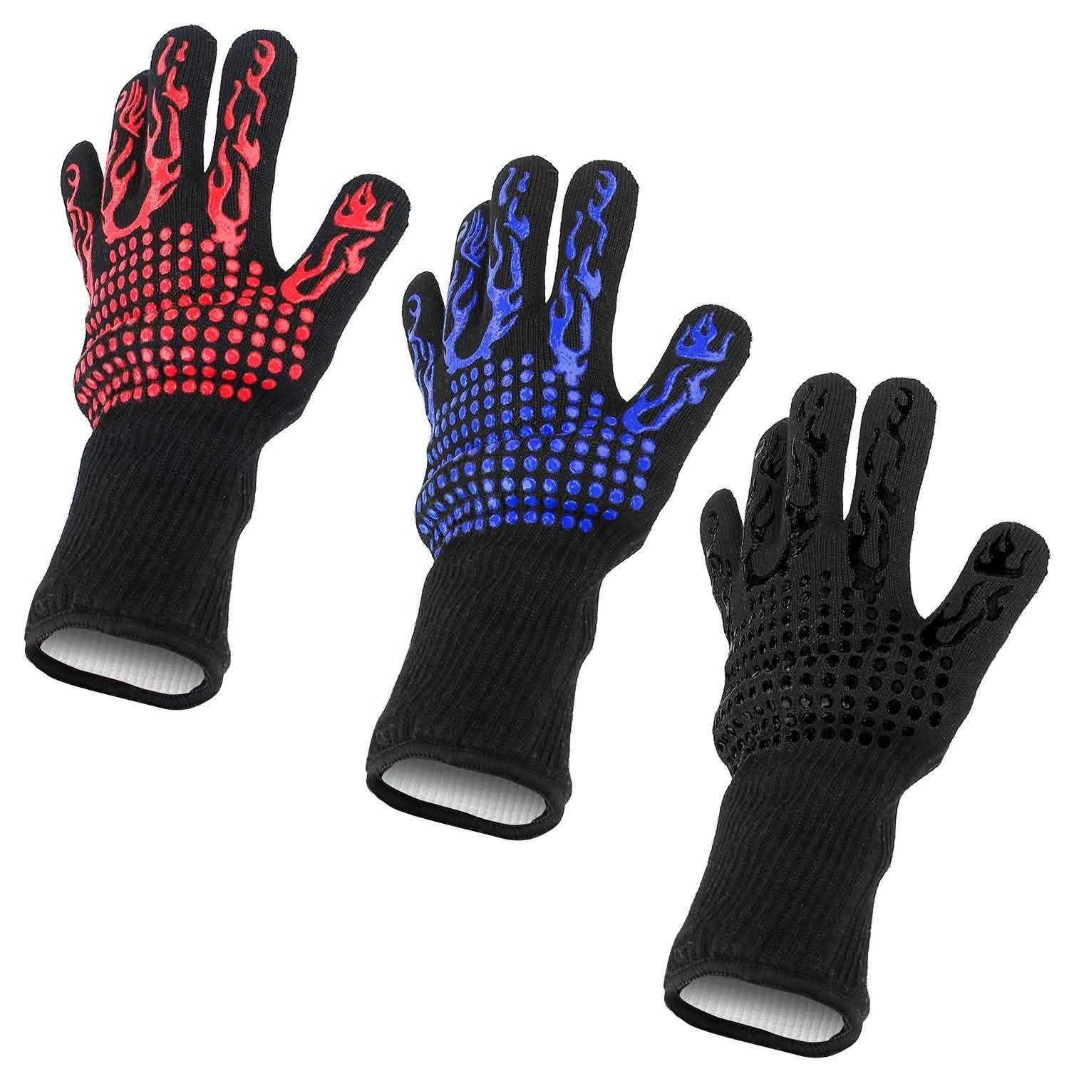BBQ Gloves 1472¬∞F Heat Resistant Grill Gloves Anti-slip