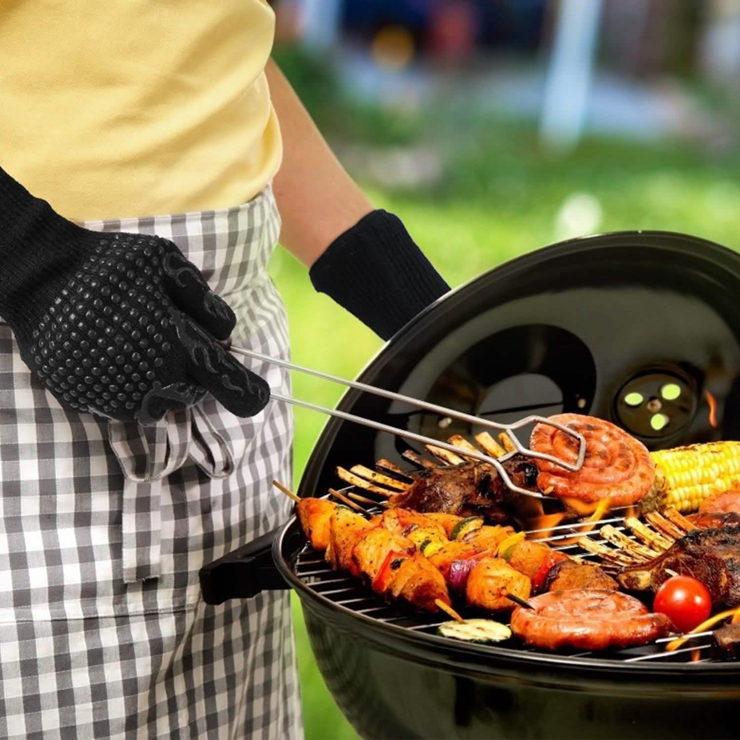 BBQ Gloves 1472¬∞F Heat Resistant Grill Gloves Anti-slip